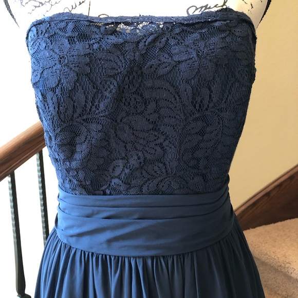 FINAL SALE B2 Jasmine Lace Strapless Dress NWT 14 - Picture 4 of 6